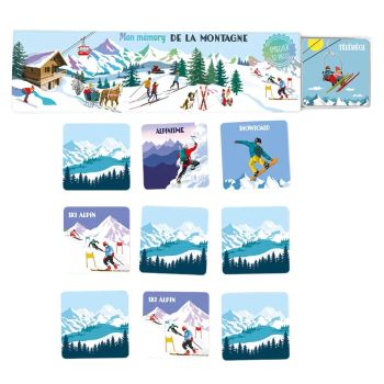 Jeu Mon Memory de la Montagne - Les Alpes Cartes d'Art