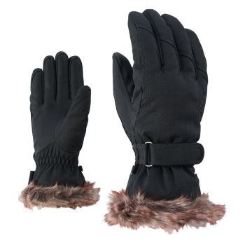 Ziener Kim Noir gants de ski pour femme