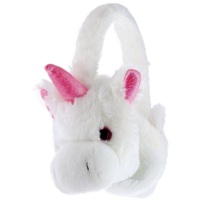 Caches-oreilles Licorne peluche