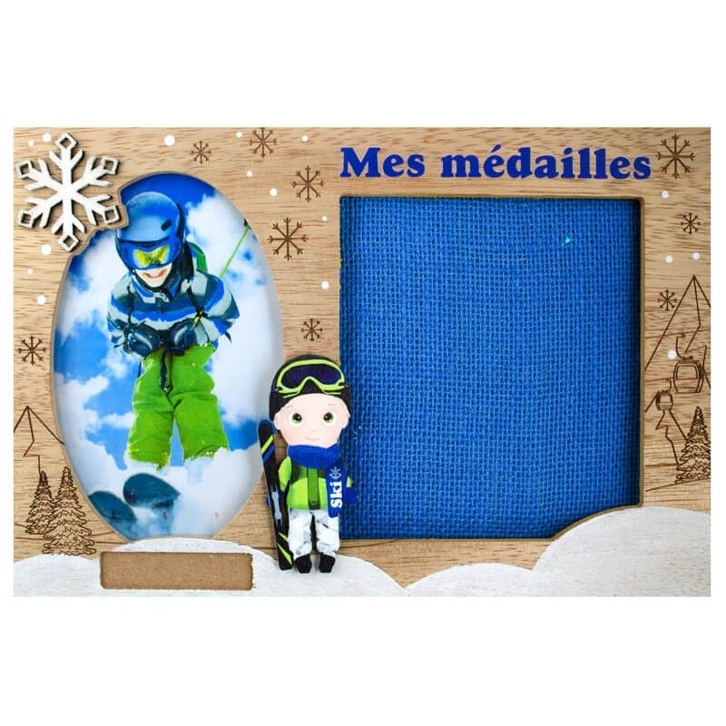 Cadre Photo Mes Médailles Skieuse
