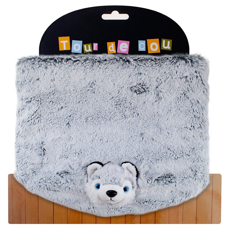 Tour de cou Peluche Husky