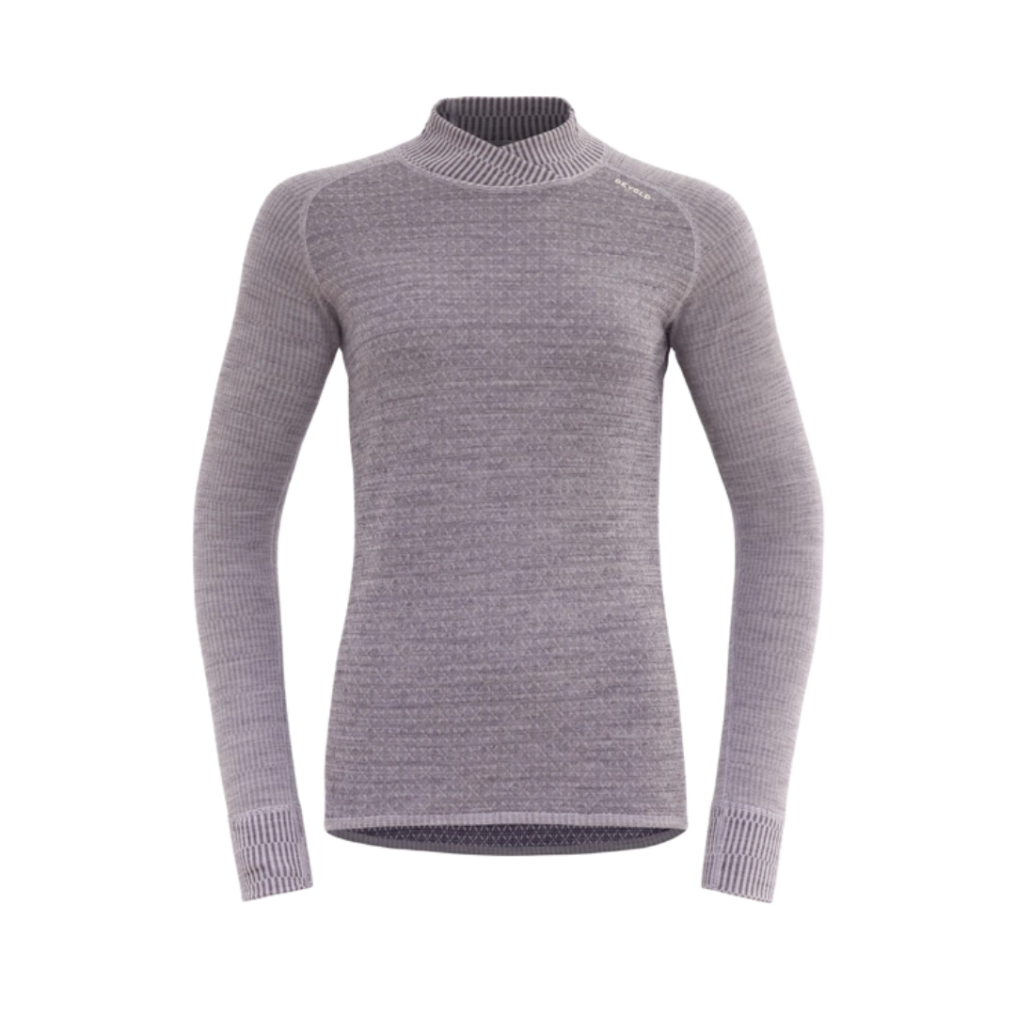 Devold Kvitegga Merino 230 Cross Neck WMN Orchid