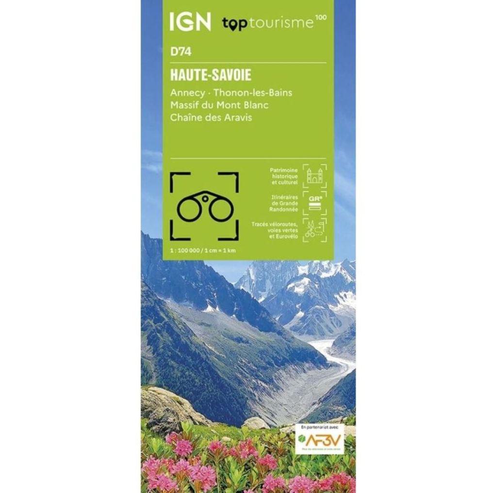 Carte IGN Top Tourisme Haute-Savoie