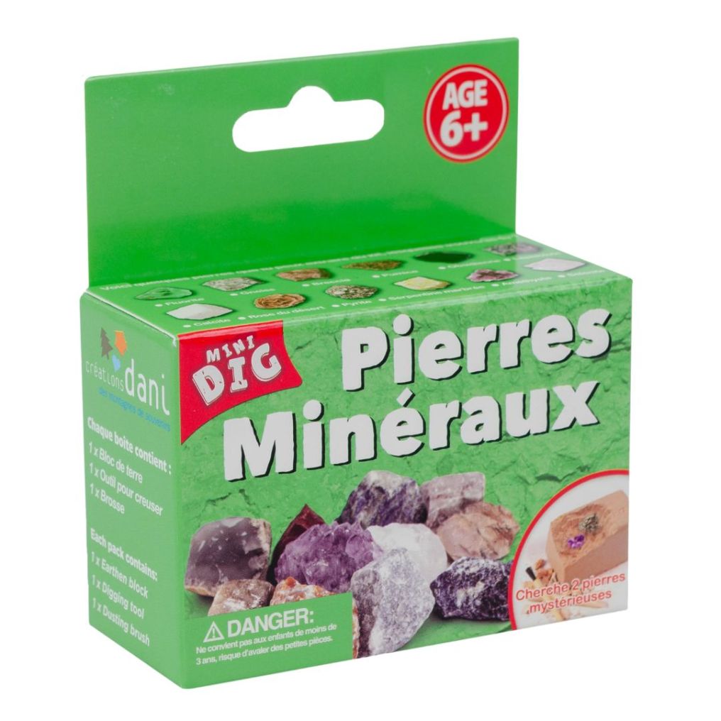Mini dig Pierres Minéraux de chez Dani Créations