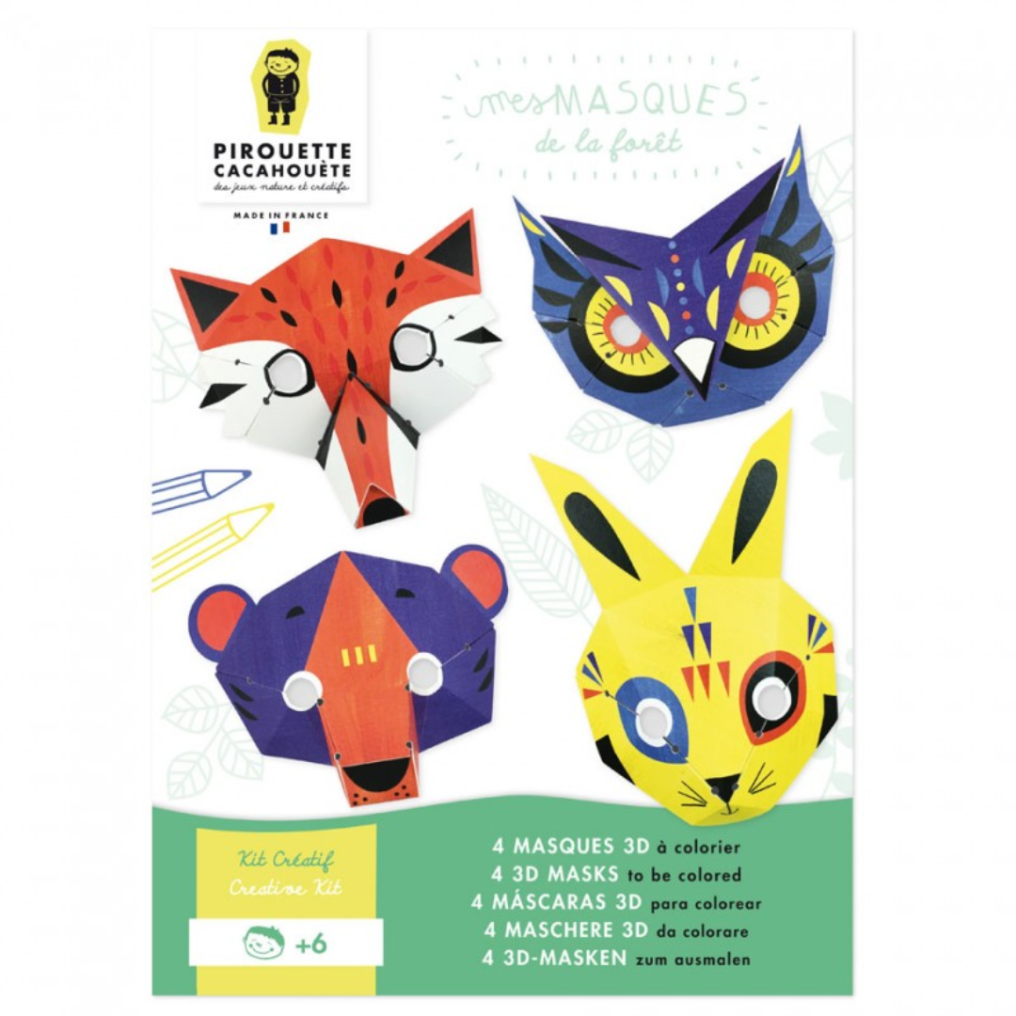 My forest masks from Pirouette Cacahouète.