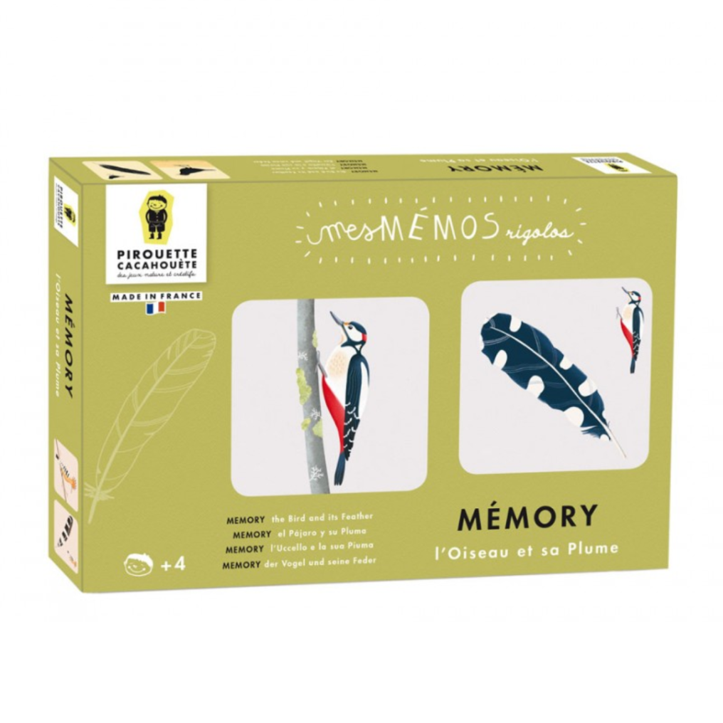 Bird memo game from Pirouette Cacahouète