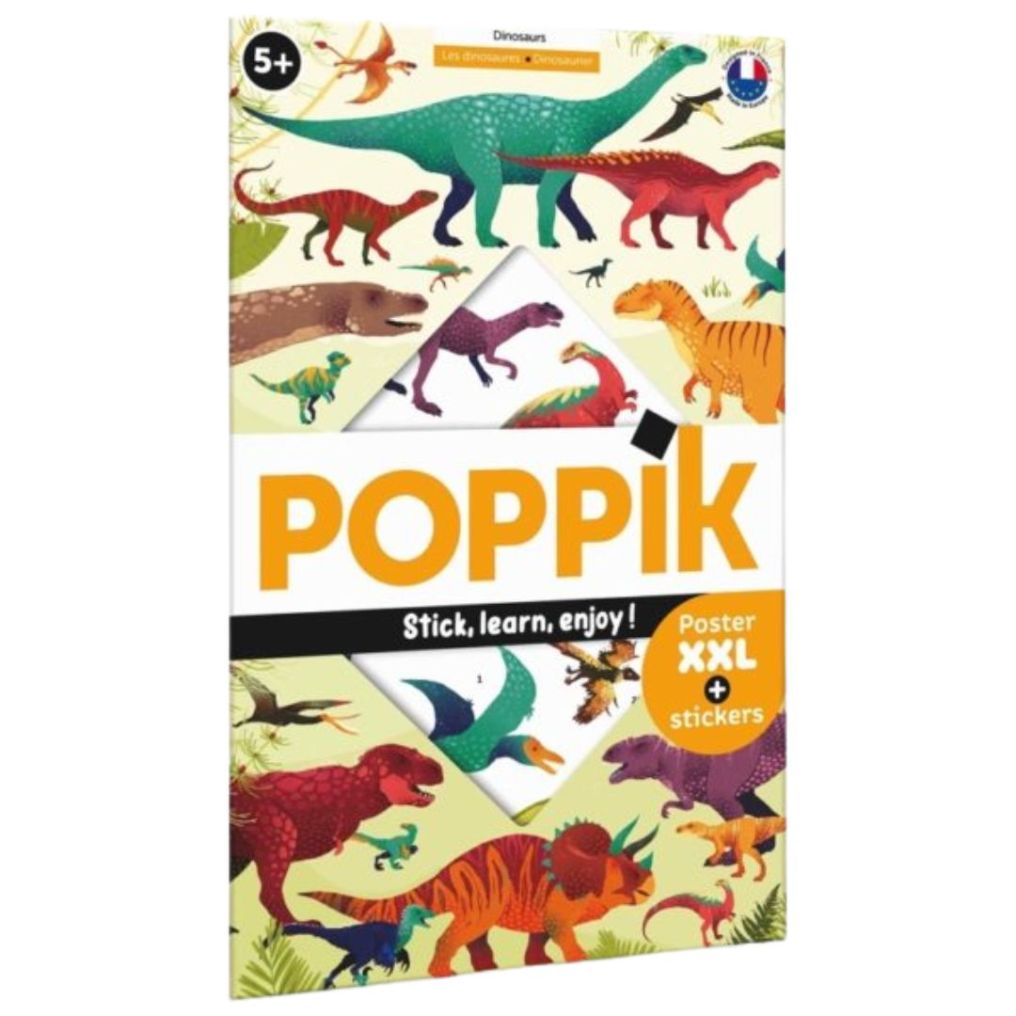 Poster à stickers Poppik Dinosaures
