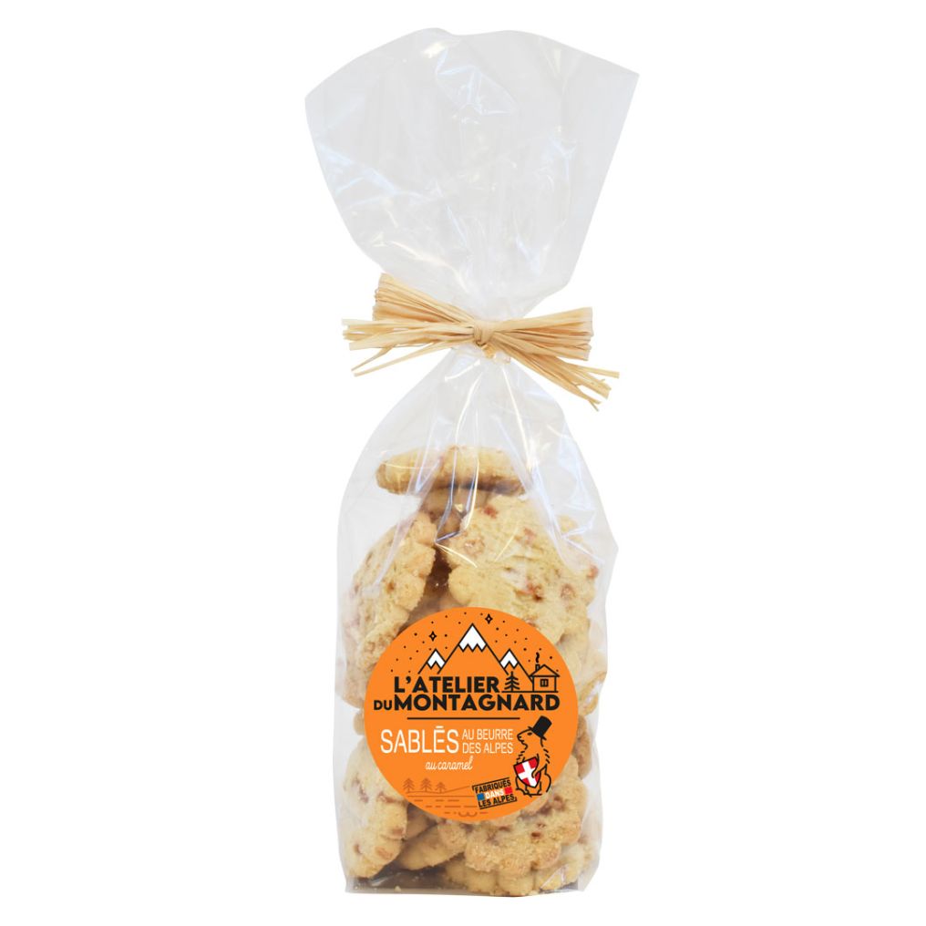 Sachet Sablés au beurre des Alpes au Caramel