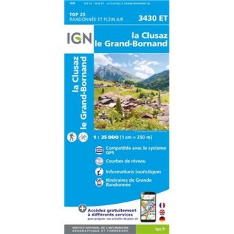 Carte IGN la Clusaz le Grand-Bornand