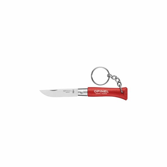 Opinel n°4 keychain red