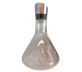Carafe en verre à décanter Montagne.  